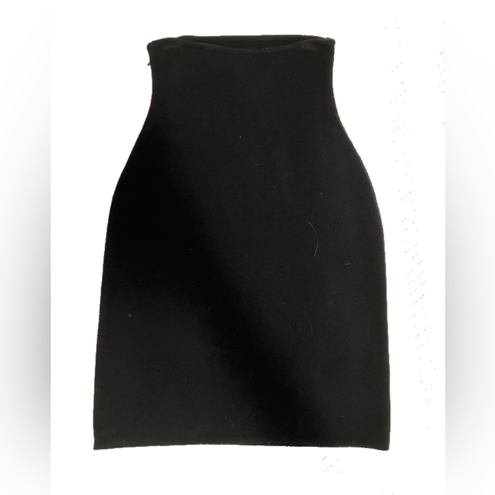 Anne Klein 100% Wool Skirt Made In Italy Black